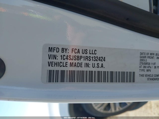Продаж на аукціоні авто 2024 Jeep Wagoneer L Series Ii 4x4, vin: 1C4SJSBP1RS132424, номер лоту: 45618767