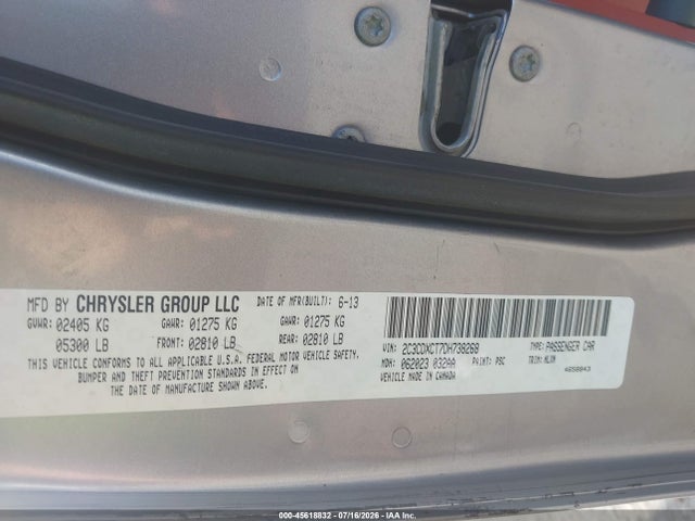 45618832 :رقم المزاد ، 2C3CDXCT7DH738268 vin ، 2013 Dodge Charger R/t مزاد بيع