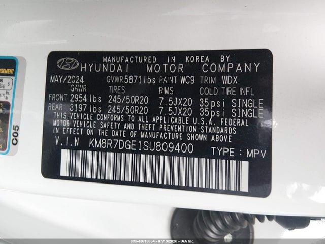 Hyundai Palisade Calligraphy 2025 KM8R7DGE1SU809400 Image 9