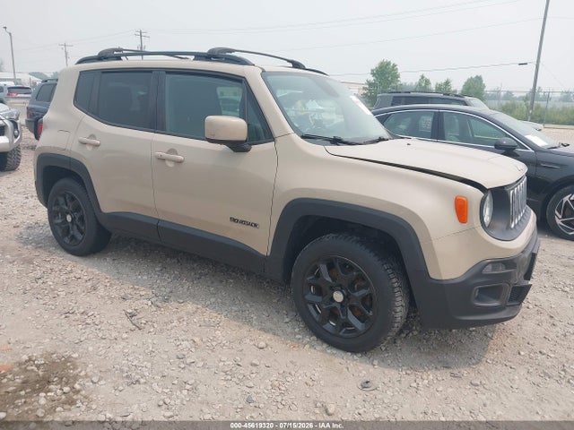 2015 Jeep Renegade Latitude მანქანა იყიდება აუქციონზე, vin: ZACCJBBT7FPB97720, აუქციონის ნომერი: 45619320