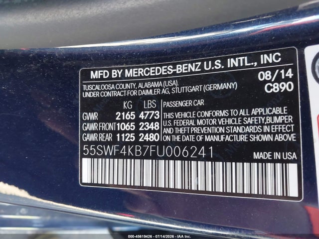 55SWF4KB7FU006241 Mercedes-Benz C 300 Sport 4matic