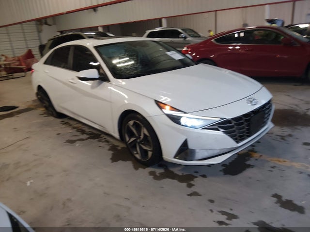 2021 Hyundai Elantra Limited მანქანა იყიდება აუქციონზე, vin: 5NPLP4AG4MH027027, აუქციონის ნომერი: 45619515
