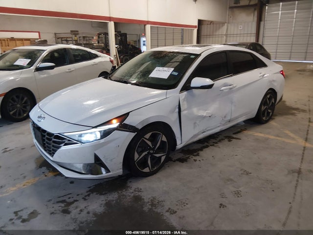 Продажа на аукционе авто 2021 Hyundai Elantra Limited, vin: 5NPLP4AG4MH027027, номер лота: 45619515
