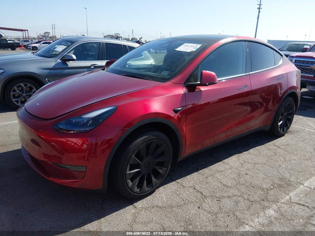 2024 Tesla Model Y Long Range Single Motor Rear-wheel Drive/rwd მანქანა იყიდება აუქციონზე, vin: 7SAYGDED8RF100897, აუქციონის ნომერი: 45619522