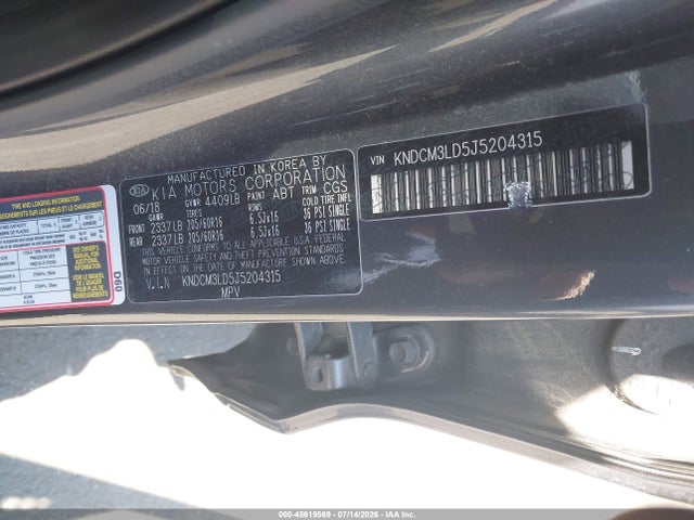 KNDCM3LD5J5204315 KIA Niro Plug-in Hybrid Lx