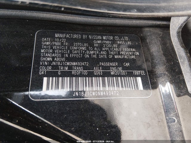 JN1BJ1CW0NW493472 Nissan Rogue Sport Sl Awd Xtronic Cvt