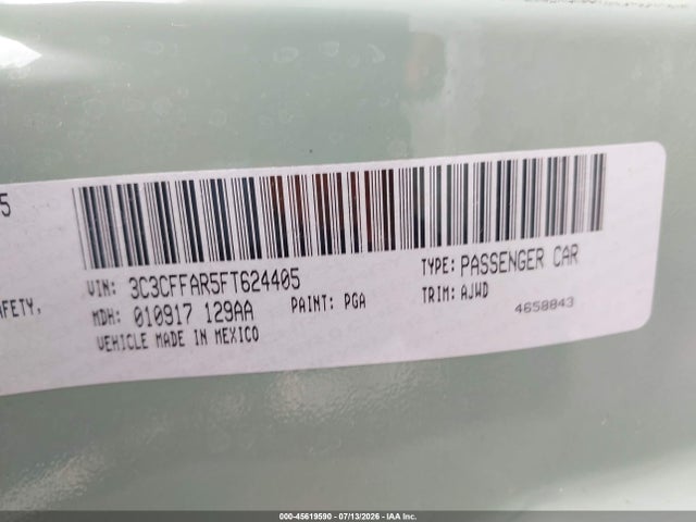 3C3CFFAR5FT624405 Fiat 500 POP