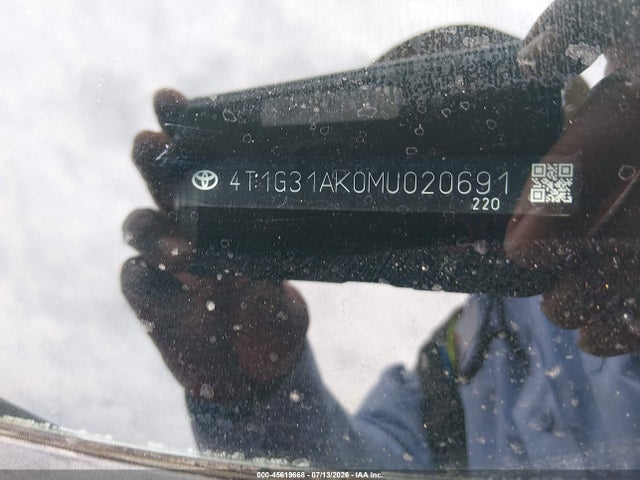 4T1G31AK0MU020691 Toyota Camry Se Hybrid