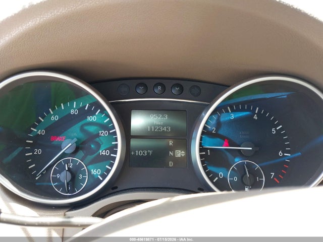 Aukcja sprzedaży 2009 Mercedes-benz Ml 550 4matic, vin: 4JGBB72E19A454863, numer aukcji: 45619871
