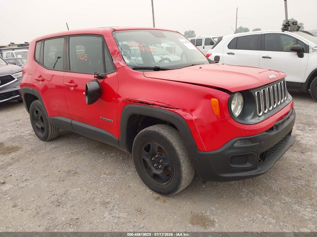 Продажа на аукционе авто 2016 Jeep Renegade Sport, vin: ZACCJBAT5GPD42224, номер лота: 45619925