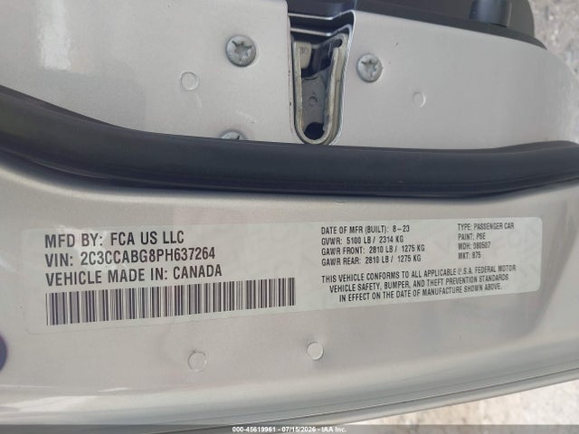 Aukcja sprzedaży 2023 Chrysler 300 300s, vin: 2C3CCABG8PH637264, numer aukcji: 45619961