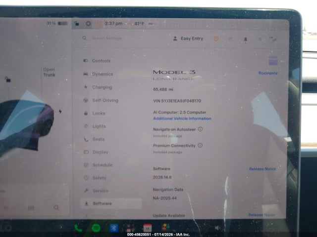 Tesla Model 3 Long Range/mid Range 2018 5YJ3E1EA9JF048170 Image 7