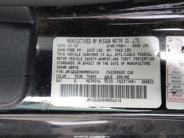 Nissan 370Z 2017 JN1AZ4EH6HM954016 Image 9