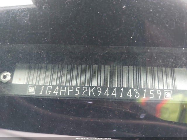 Продаж на аукціоні авто 2004 Buick Lesabre Custom, vin: 1G4HP52K944143159, номер лоту: 45620220