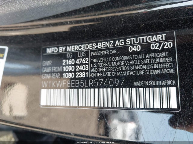 W1KWF8EB5LR574097 Mercedes-Benz C 300 4matic