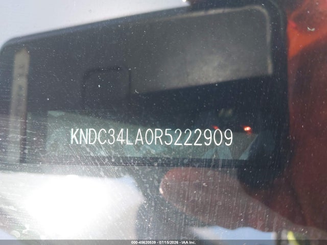 45620539 :رقم المزاد ، KNDC34LA0R5222909 vin ، 2024 Kia Ev6 Light Long Range مزاد بيع
