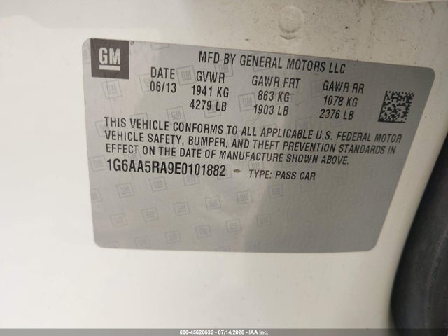 Cadillac Ats Standard 2014 1G6AA5RA9E0101882 Image 9