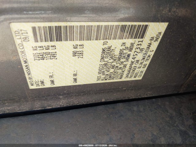 Nissan Maxima 3.5 Sv 2017 1N4AA6AP4HC457331 Image 9
