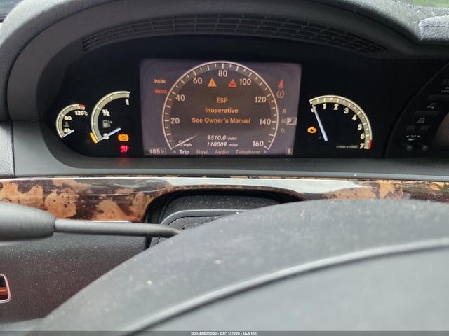 2009 Mercedes-benz S 550 4matic მანქანა იყიდება აუქციონზე, vin: WDDNG86X79A265158, აუქციონის ნომერი: 45621000