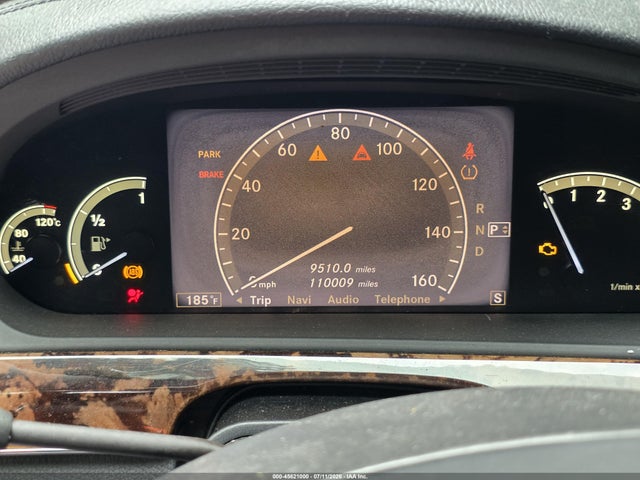 2009 Mercedes-benz S 550 4matic მანქანა იყიდება აუქციონზე, vin: WDDNG86X79A265158, აუქციონის ნომერი: 45621000