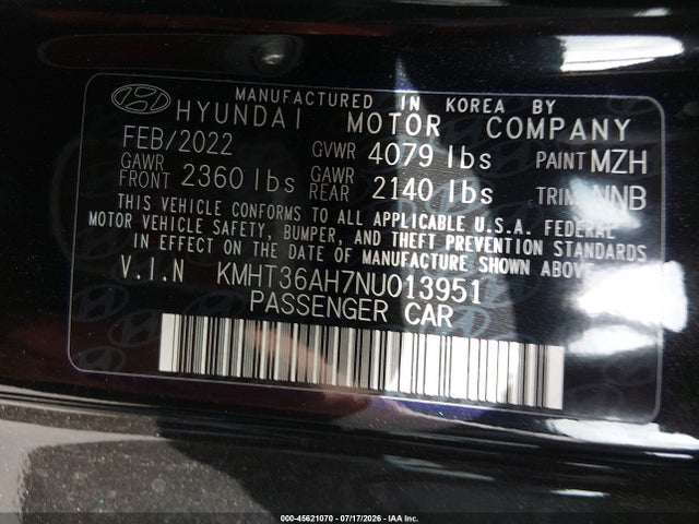 Hyundai VELOSTER N 2022 KMHT36AH7NU013951 Image 9
