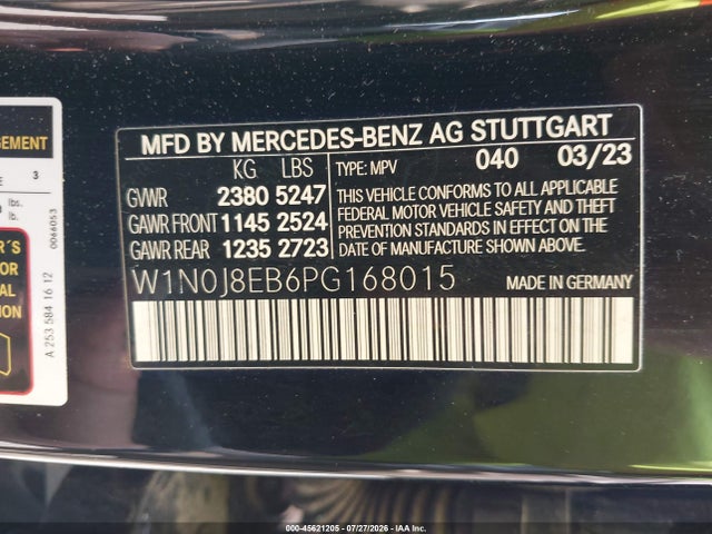 Продаж на аукціоні авто 2023 Mercedes-benz Glc 300 4matic Coupe, vin: W1N0J8EB6PG168015, номер лоту: 45621205