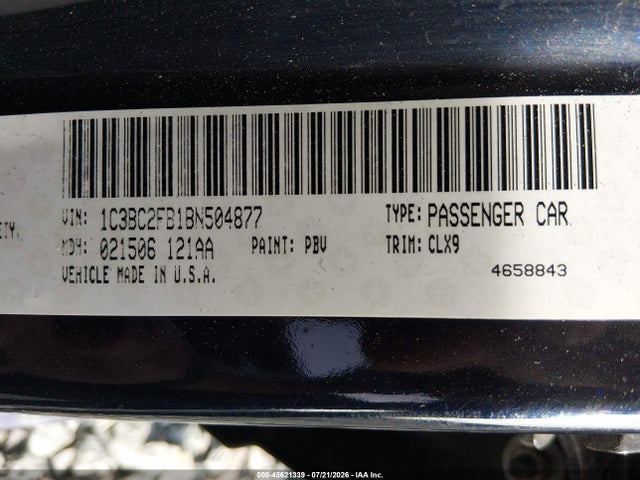 Продаж на аукціоні авто 2011 Chrysler 200 Limited, vin: 1C3BC2FB1BN504877, номер лоту: 45621339