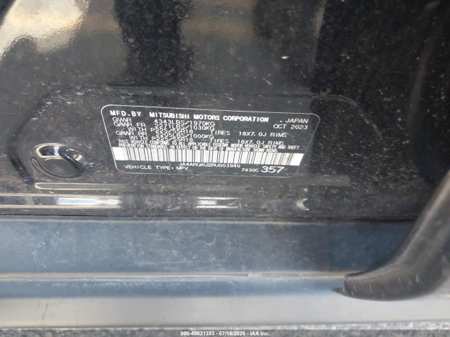 Продажа на аукционе авто 2024 Mitsubishi Outlander Sport 2.0 Es Awc, vin: JA4ARUAU2RU003940, номер лота: 45621353