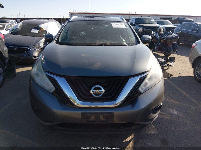 2015 Nissan Murano Platinum/s/sl/sv მანქანა იყიდება აუქციონზე, vin: 5N1AZ2MH9FN260460, აუქციონის ნომერი: 45621384