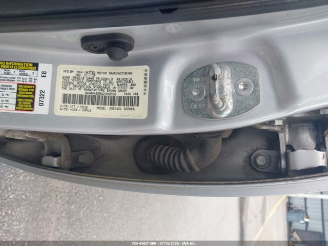 Aukcja sprzedaży 2010 Toyota Corolla Le, vin: 1NXBU4EE9AZ308556, numer aukcji: 45621386