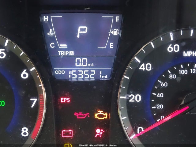 45621614 :رقم المزاد ، KMHCU5AE5CU027244 vin ، 2012 Hyundai Accent Se مزاد بيع