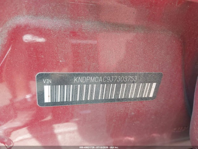 Auction sale of the 2018 Kia Sportage Lx, vin: KNDPMCAC9J7303753, lot number: 45621729