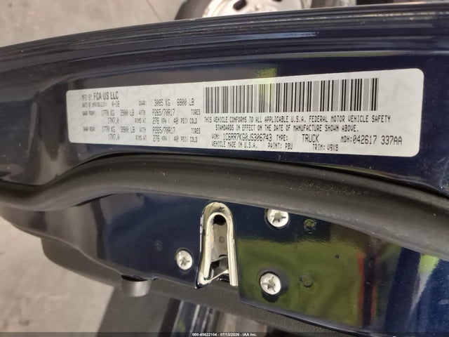 Продажа на аукционе авто 2018 Ram 1500 Tradesman  4x4 5'7 Box, vin: 1C6RR7KG0JS306743, номер лота: 45622104