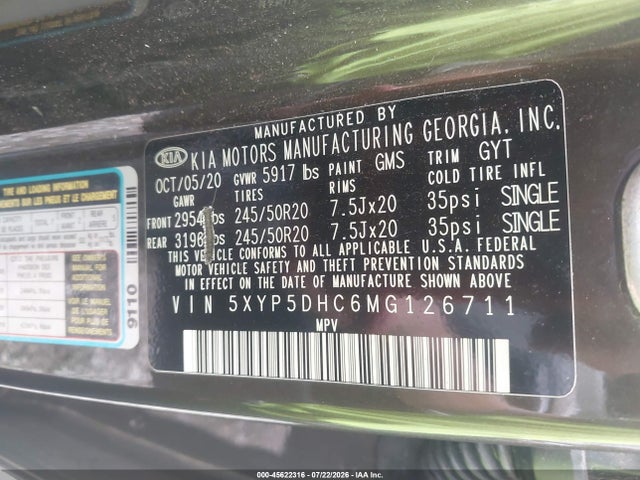 KIA Telluride Sx 2021 5XYP5DHC6MG126711 Image 9