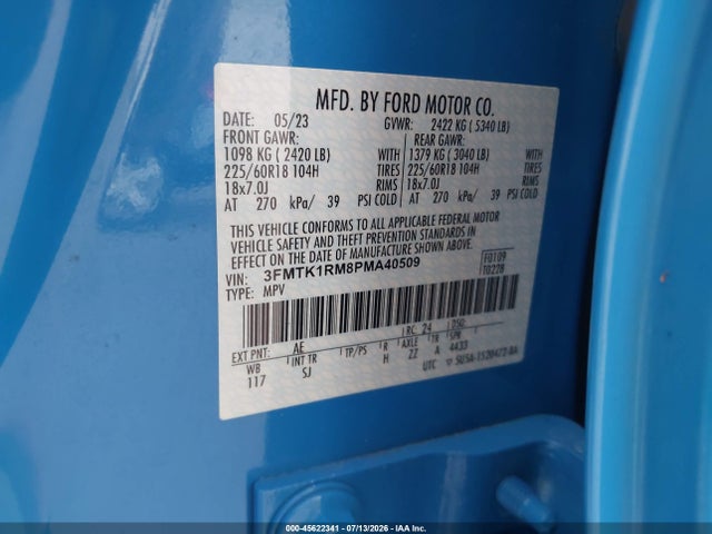 Ford Mustang Mach-e Select 2023 3FMTK1RM8PMA40509 Image 9