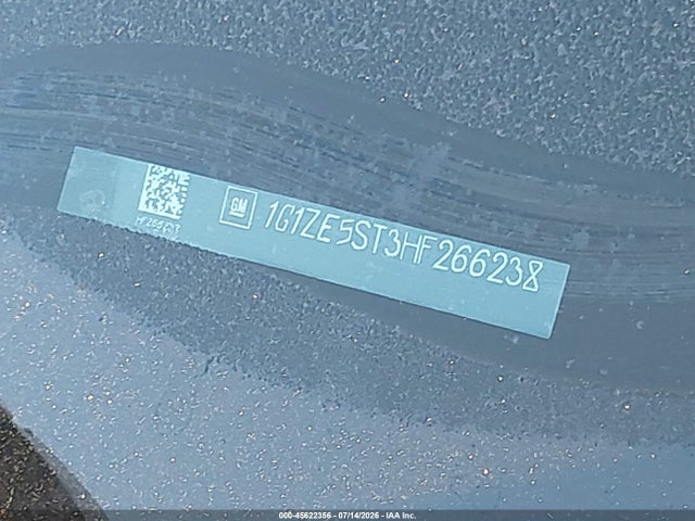 1G1ZE5ST3HF266238 Chevrolet MALIBU 1LT