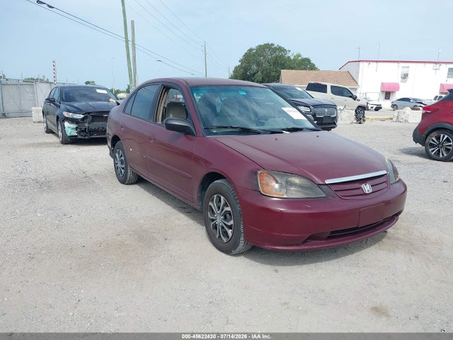 2002 Honda Civic Lx მანქანა იყიდება აუქციონზე, vin: 2HGES16562H538159, აუქციონის ნომერი: 45622430
