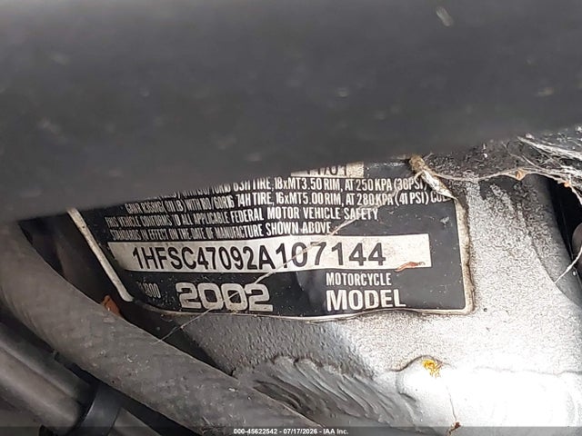 Aukcja sprzedaży 2002 Honda Gl1800, vin: 1HFSC47092A107144, numer aukcji: 45622542