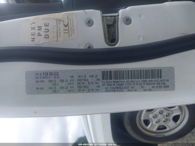Продаж на аукціоні авто 2017 Jeep Patriot Sport, vin: 1C4NJPBA5HD149767, номер лоту: 45622586