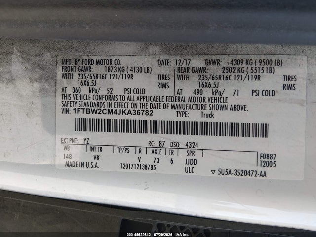 Ford Transit-350 2018 1FTBW2CM4JKA36782 Image 9