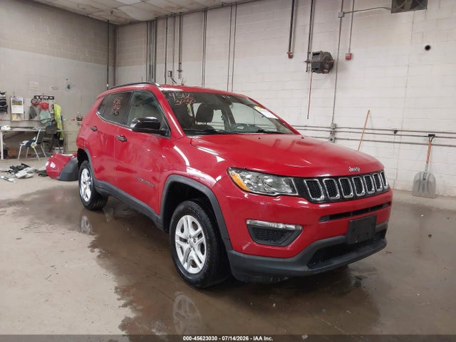 2018 Jeep Compass Sport 4x4 მანქანა იყიდება აუქციონზე, vin: 3C4NJDAB1JT398995, აუქციონის ნომერი: 45623030