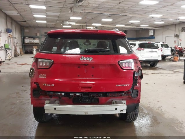 2018 Jeep Compass Sport 4x4 მანქანა იყიდება აუქციონზე, vin: 3C4NJDAB1JT398995, აუქციონის ნომერი: 45623030