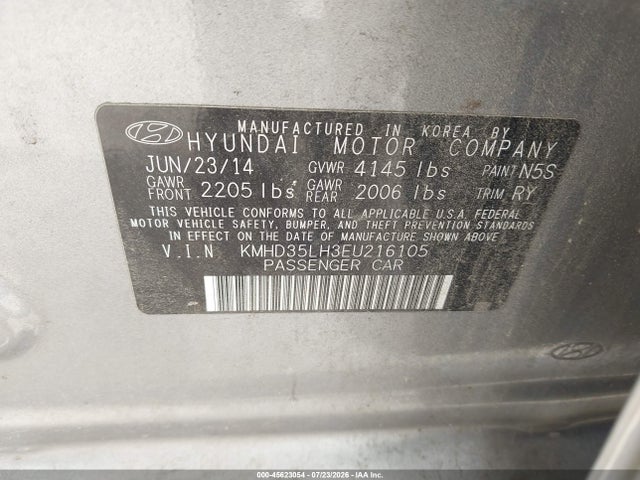 Hyundai ELANTRA GT 2014 KMHD35LH3EU216105 Image 9