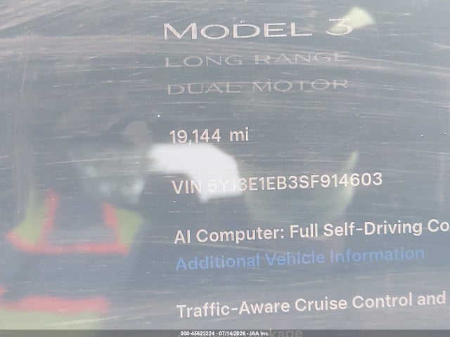 Tesla Model 3 Long Range All-wheel Drive 2025 5YJ3E1EB3SF914603 Image 14