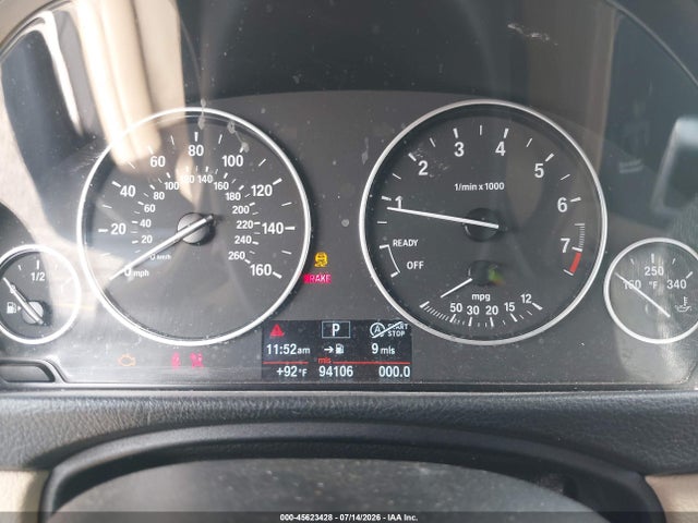 2013 Bmw 328i Xdrive მანქანა იყიდება აუქციონზე, vin: WBA3B5G54DNS04344, აუქციონის ნომერი: 45623428