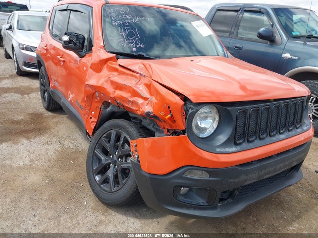 2018 Jeep Renegade Altitude Fwd მანქანა იყიდება აუქციონზე, vin: ZACCJABHXJPH23451, აუქციონის ნომერი: 45623528