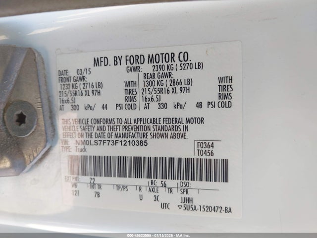 Ford Transit Connect Xlt 2015 NM0LS7F73F1210385 Image 9