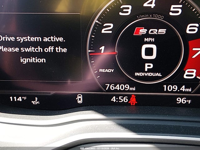 45623603 :رقم المزاد ، WA1B4AFY5K2001212 vin ، 2019 Audi Sq5 3.0t Premium مزاد بيع