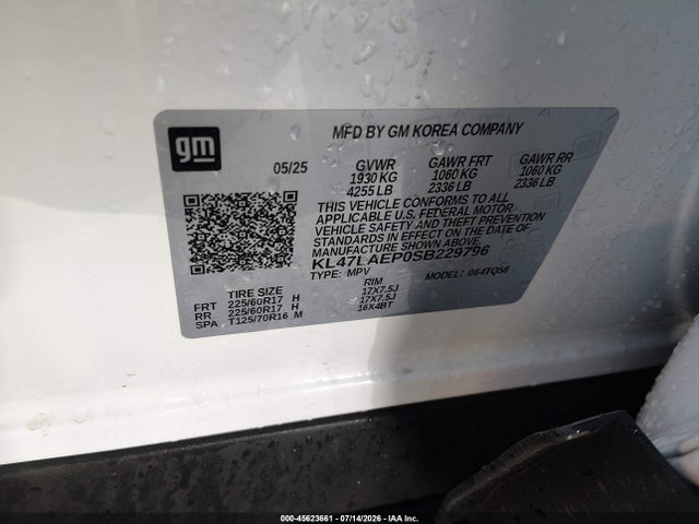 Продажа на аукционе авто 2025 Buick Envista Preferred Fwd, vin: KL47LAEP0SB229796, номер лота: 45623661