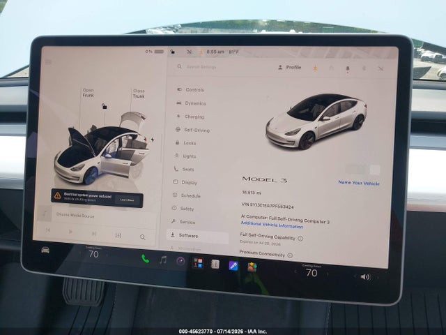 Aukcja sprzedaży 2023 Tesla Model 3 Rear-wheel Drive, vin: 5YJ3E1EA7PF553424, numer aukcji: 45623770